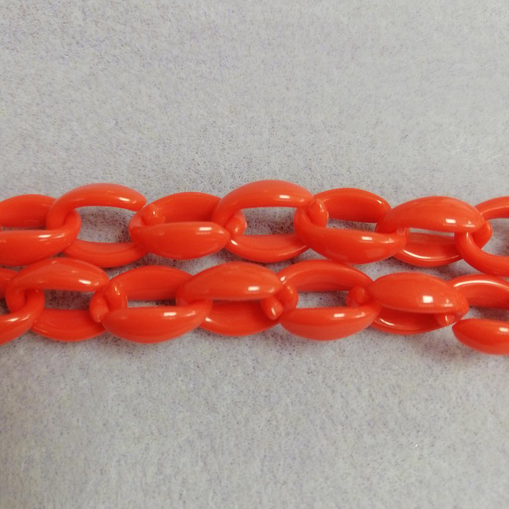 CADENA DE ACRILICO NARANJA