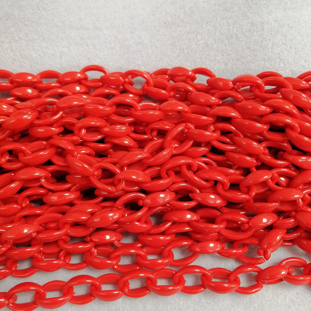 CADENA ACRILICA ROJA