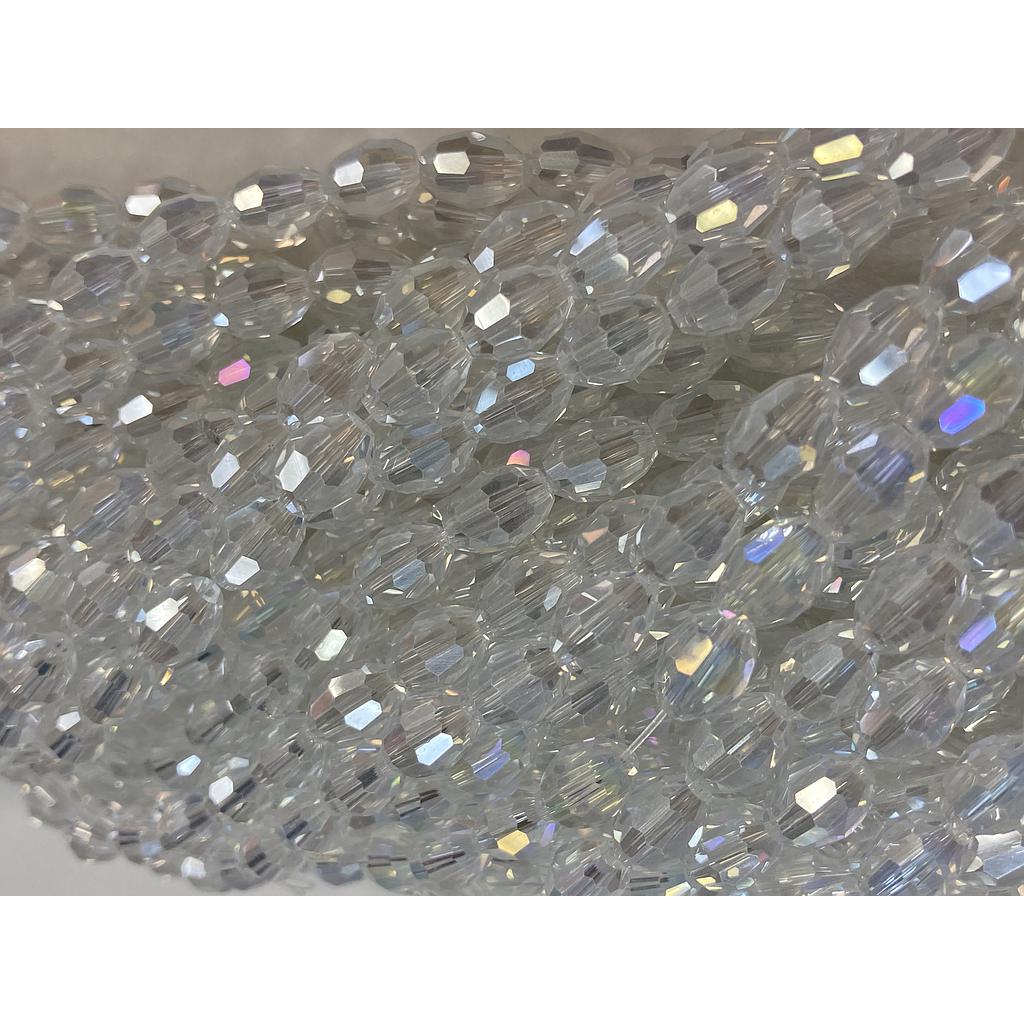 CRISTAL DE ARROZ 6X8MM TRANSPARENTE TORNASOL