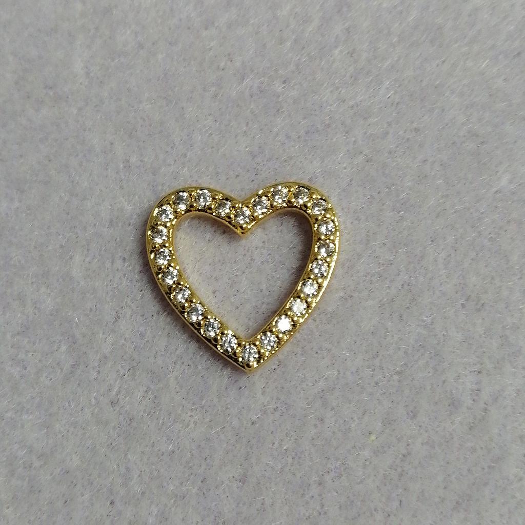 DIJE CORAZON MICROCIRCONIA