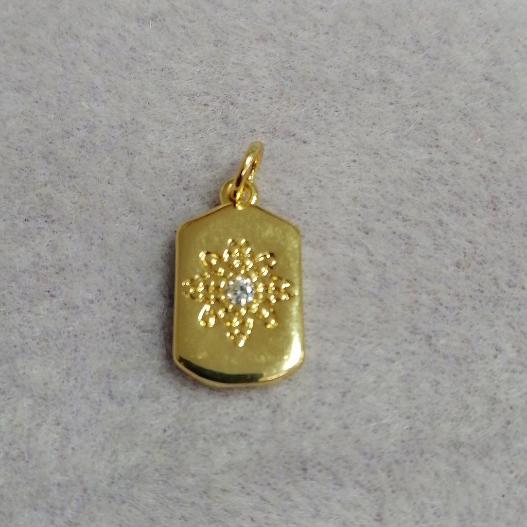 DIJE FLOR MICROCIRCONIA