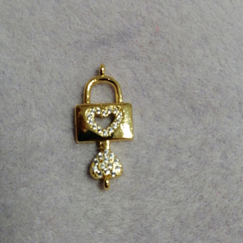 DIJE CANDADO MICROCIRCONIA