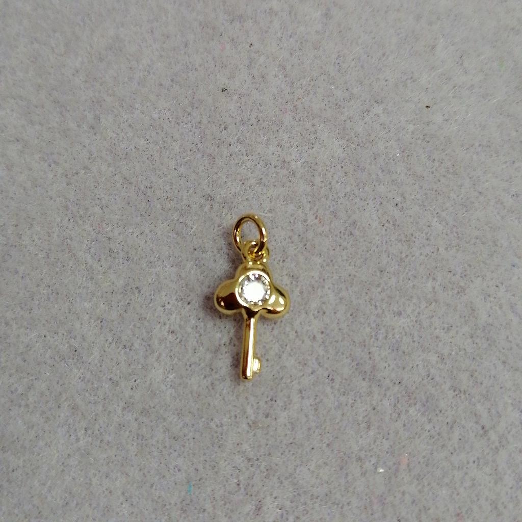 DIJE LLAVE MICROCIRCONIA