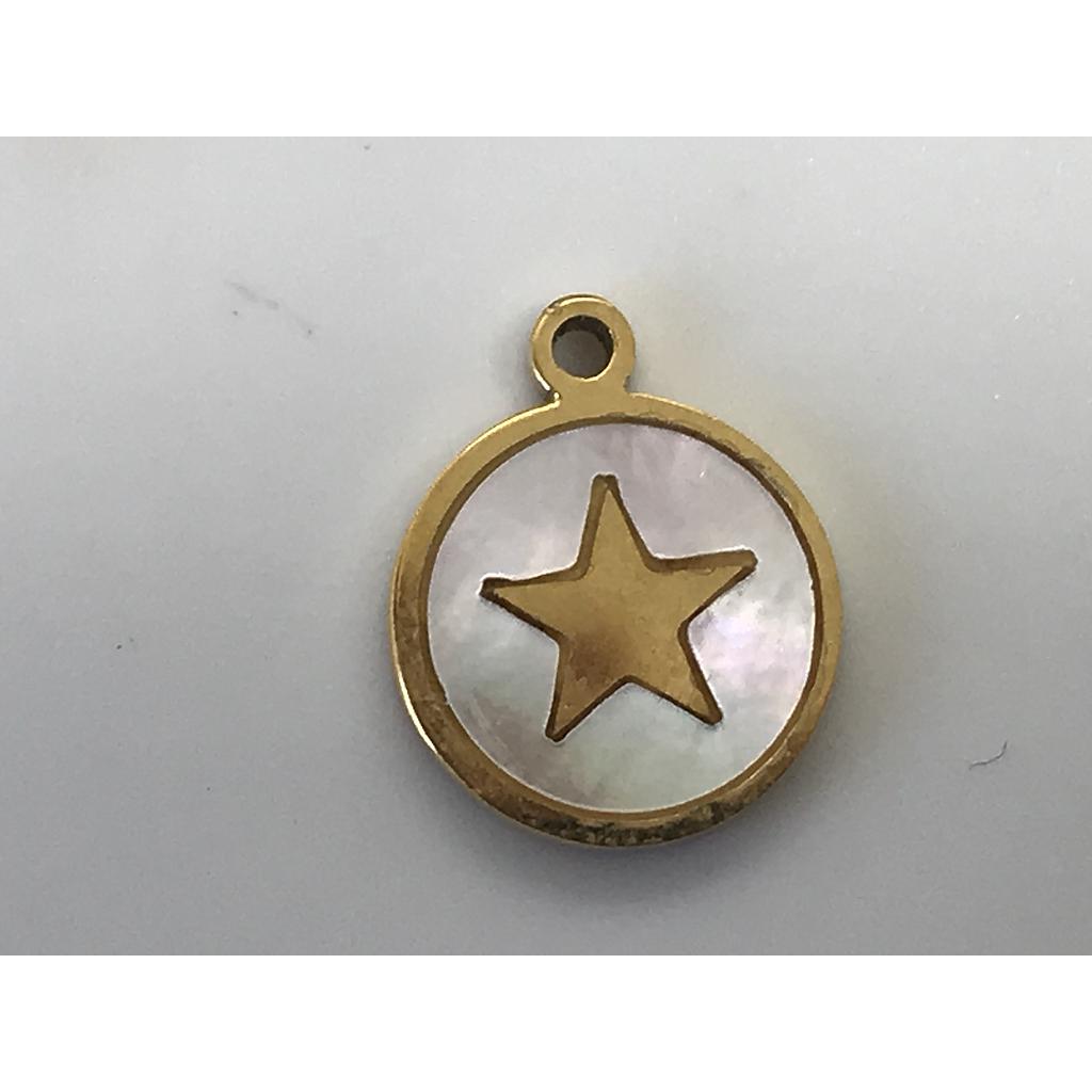 DIJE ESTRELLA 10MM ACERO
