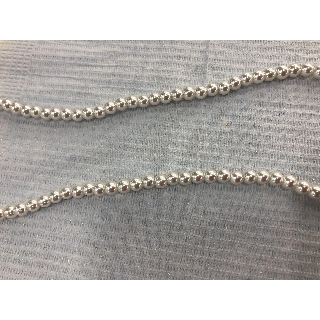 PERLA ACRILICA BLANCA CON VIDRIO 4MM