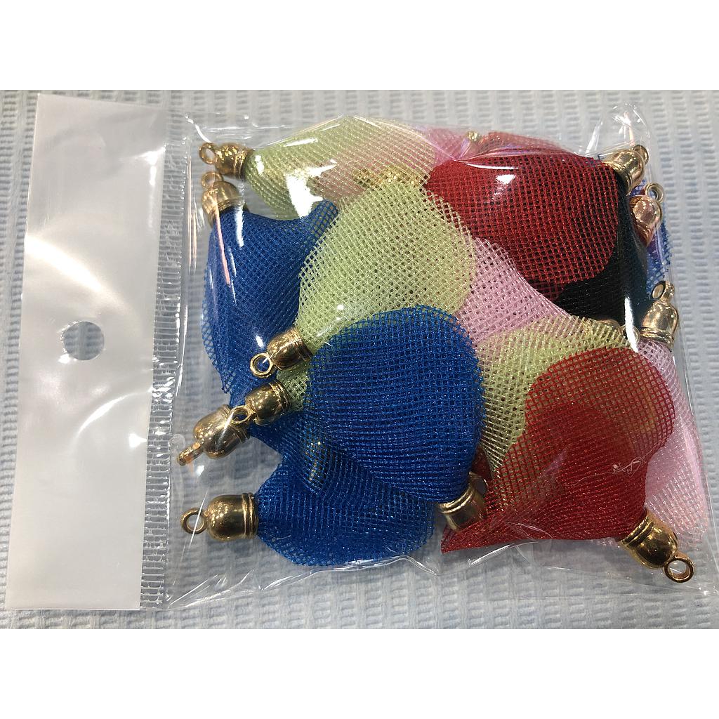 BOLSA DE FLORES DE TELA 12 PARES