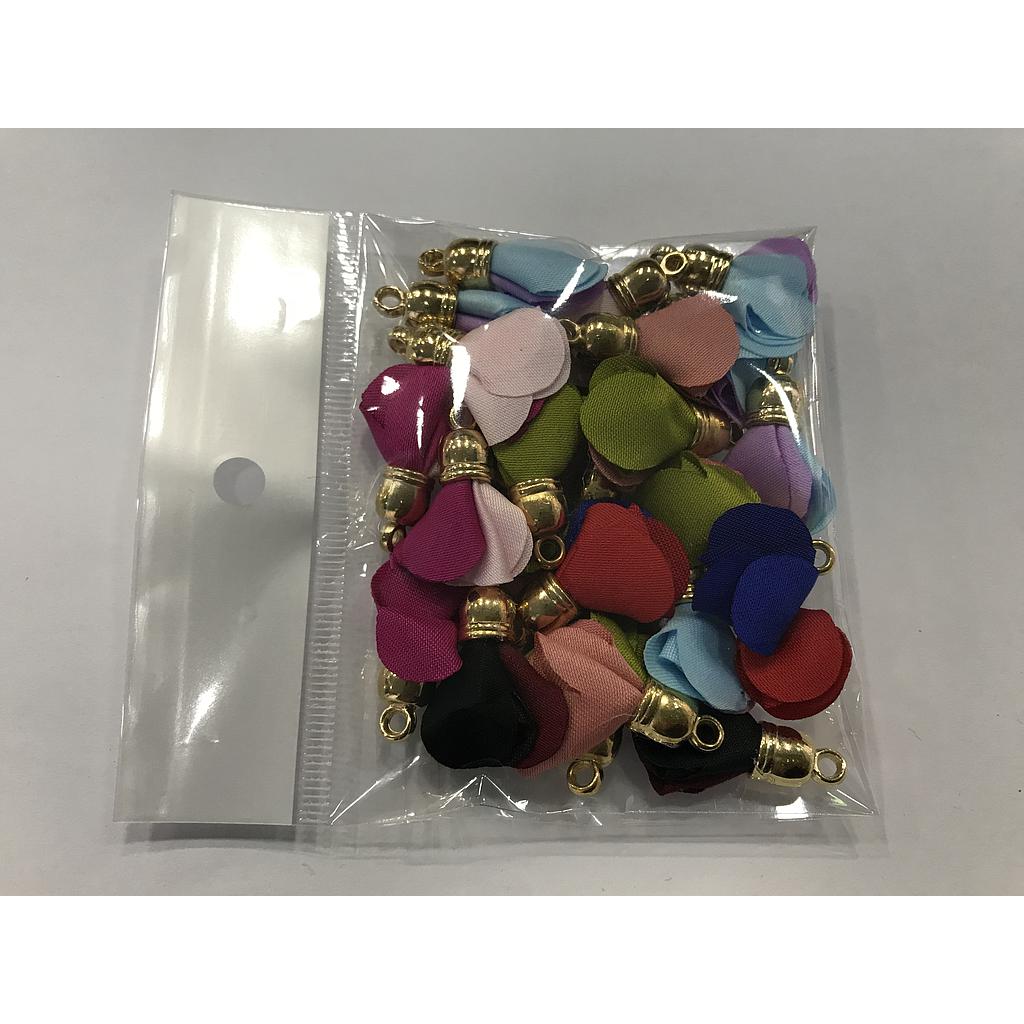 BOLSA DE FLORES DE TELA 12 PARES