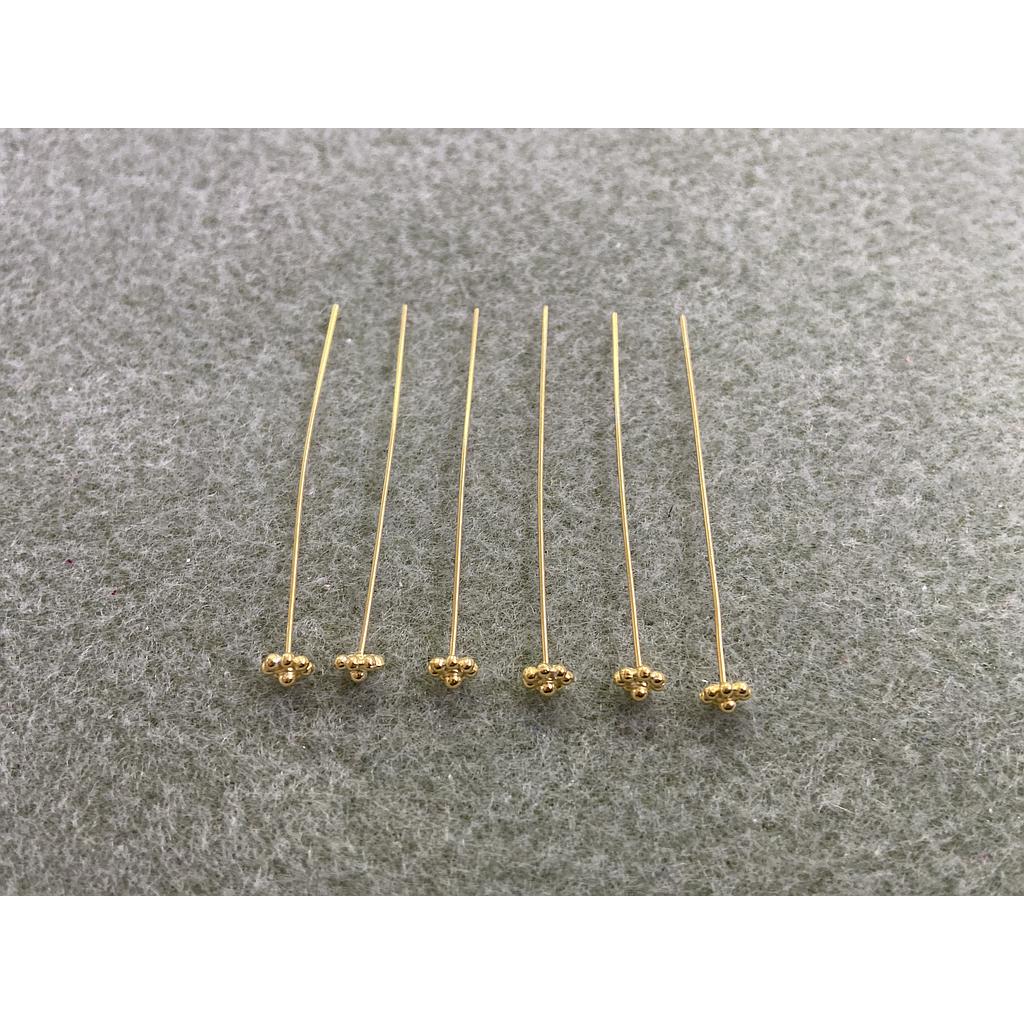 PINES PLATA PULGA Y MEDIA