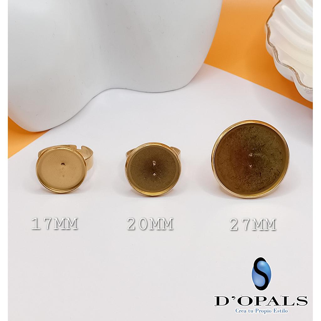 BASE ANILLO AJUSTABLE DE ACERO 27MM