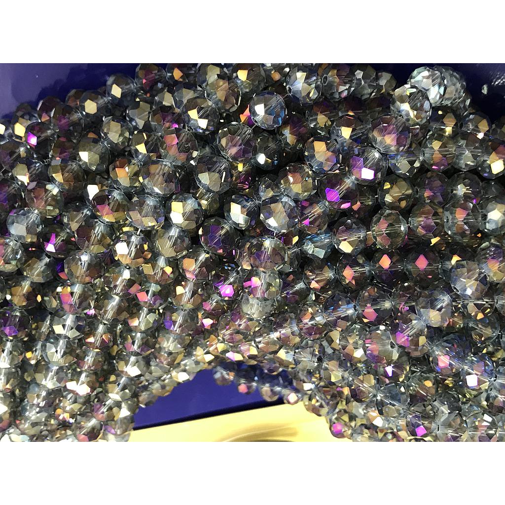 CRISTAL RONDEL MORADO TORNASOL 10MM