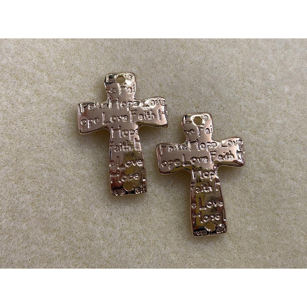 SEPARADOR PULSERA CRUZ GOLDPLATED