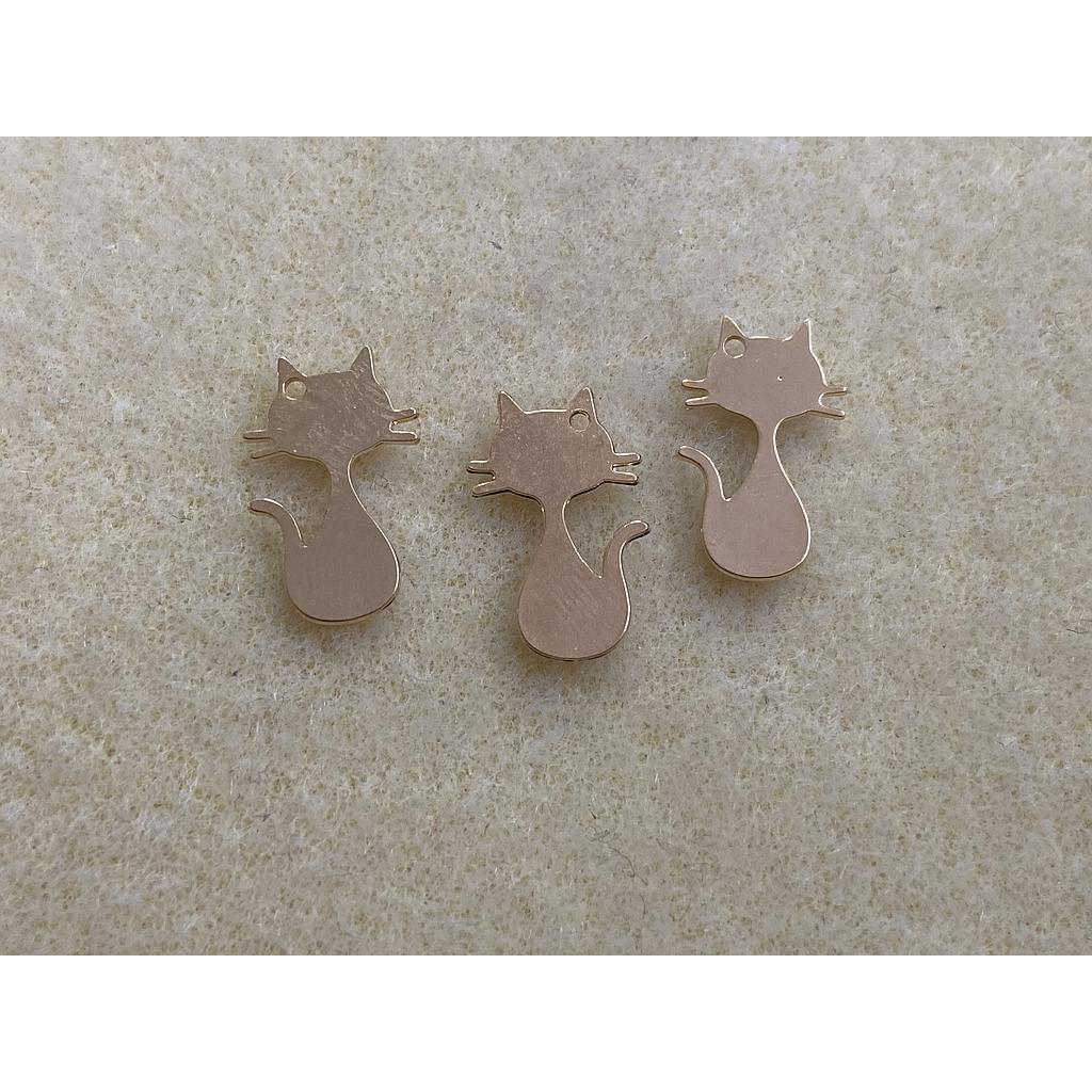 DIJE GATITO GOLDPLATED