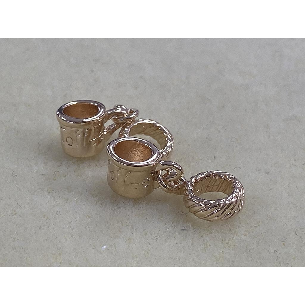 DIJE TAZA DE CAFE GOLDPLATED