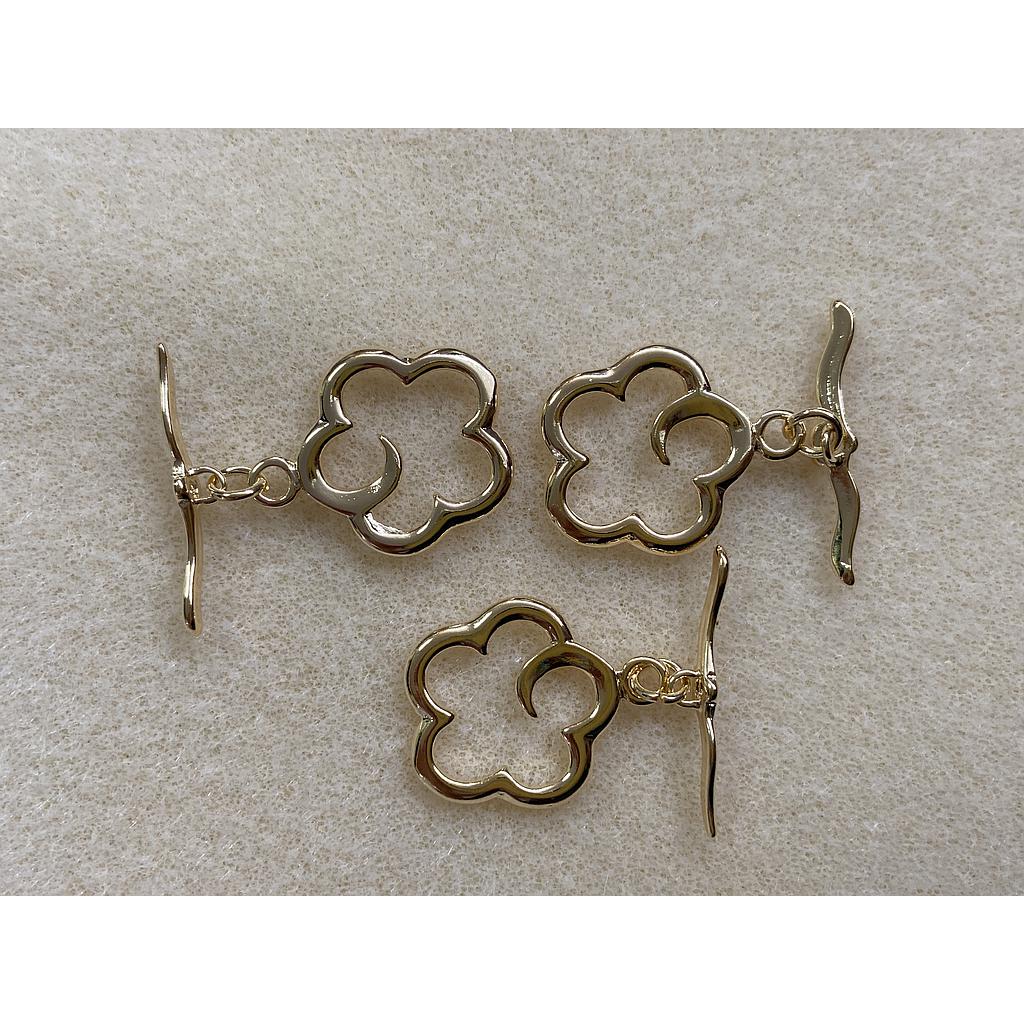 BROCHE FLOR GOLDPLATED