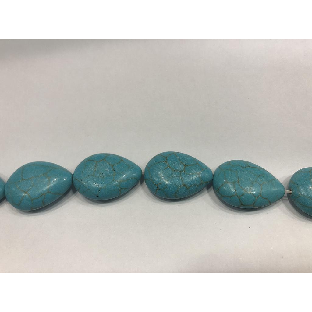 PIEDRA TURQUESA EN GOTA 25*18MM