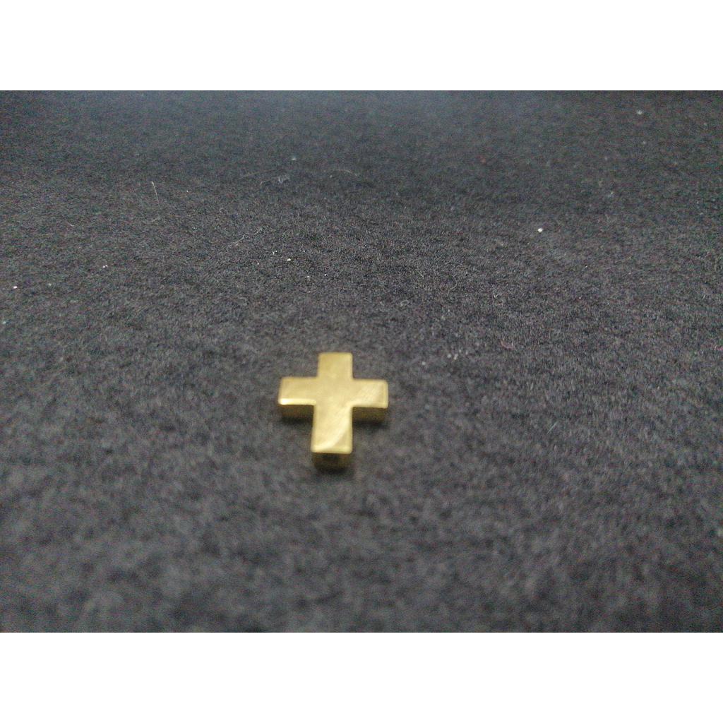 DIJE CRUZ DE ACERO 15X12MM