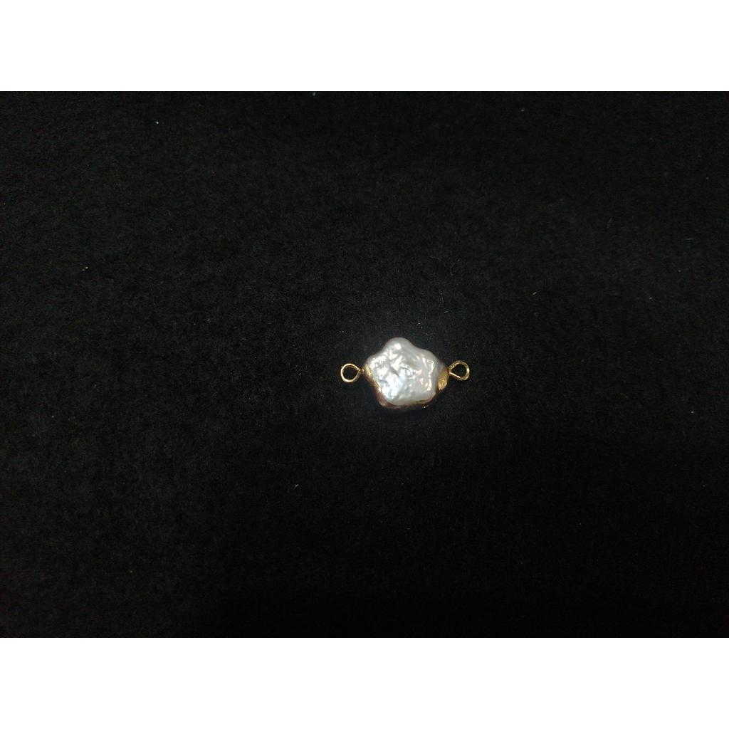 PERLA CON ORILLA DORADA