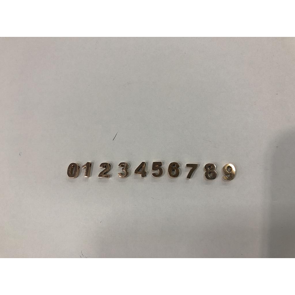 NUMEROS ACERO ROSE GOLD