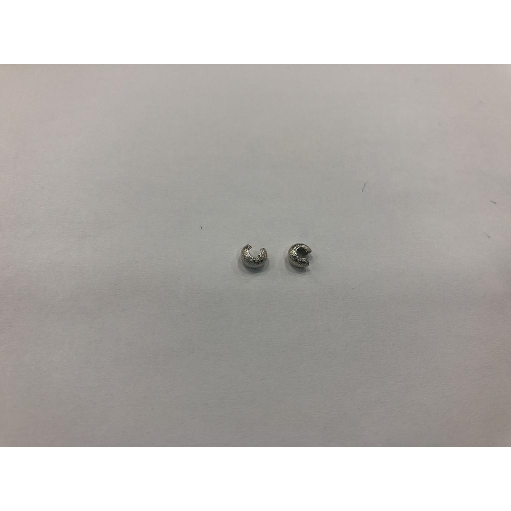 TAPA REMACHES ESCARCHADOS 4MM ELECTROENCHAPADO