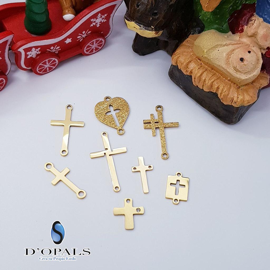 DIJE CRUZ ACERO 8X13MM