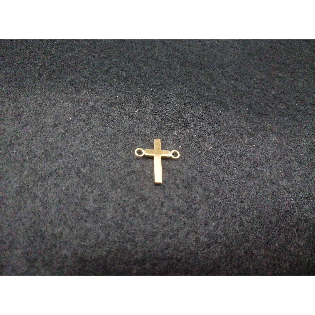 DIJE CRUZ ACERO 2 ARGOLLAS 8X15MM