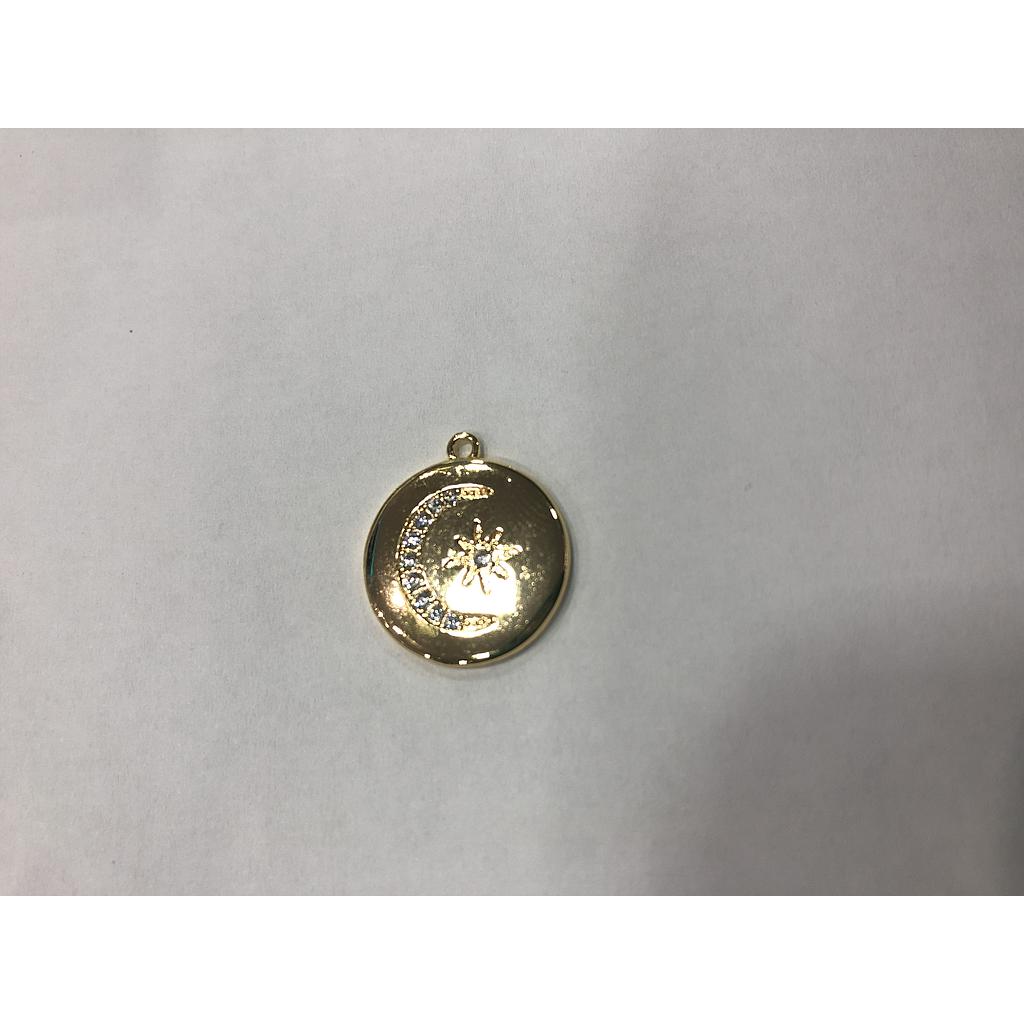 DIJE DE LUNA ELECTROENCHAPADO