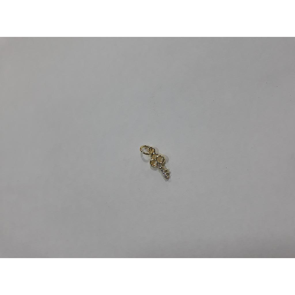DIJE LLAVE MICROZIRCONA