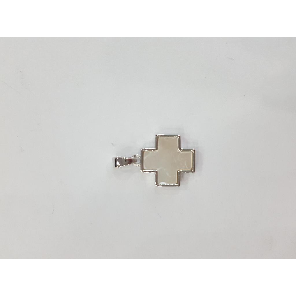 DIJE CRUZ ELECTRO CON CONCHA NACAR