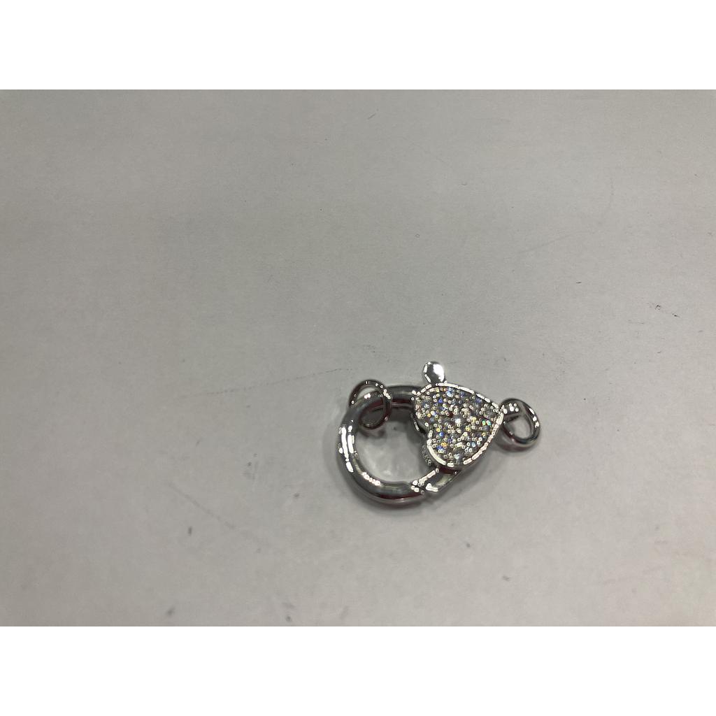 BROCHES PERICO CORAZON MICROCIRCONIA