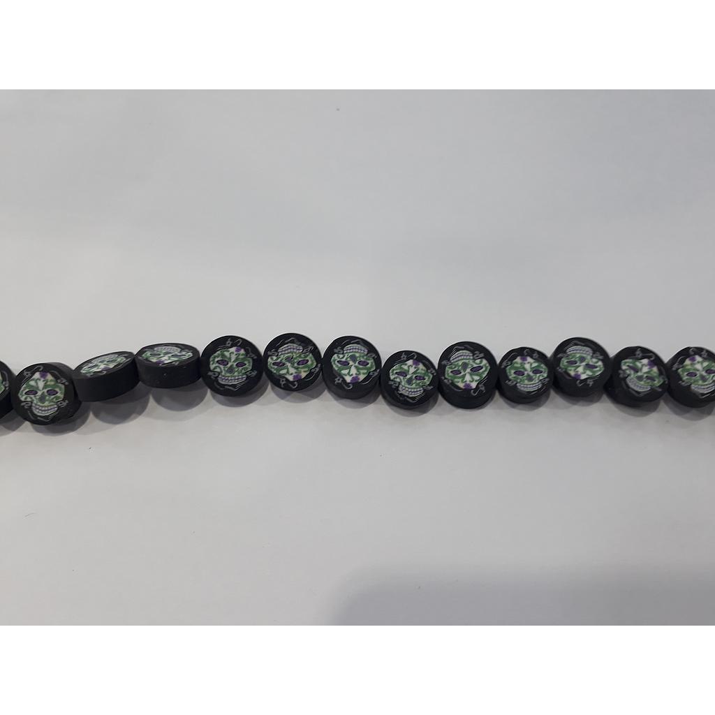 FIMO MONEDA CALAVERA 10X4MM