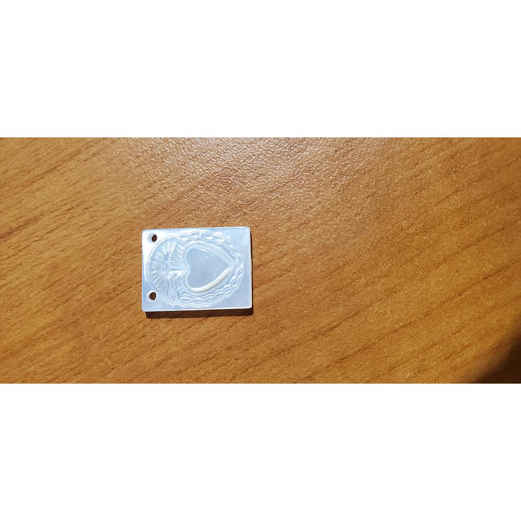 ESCAPULARIO SAGRADO CORAZON 12X16MM