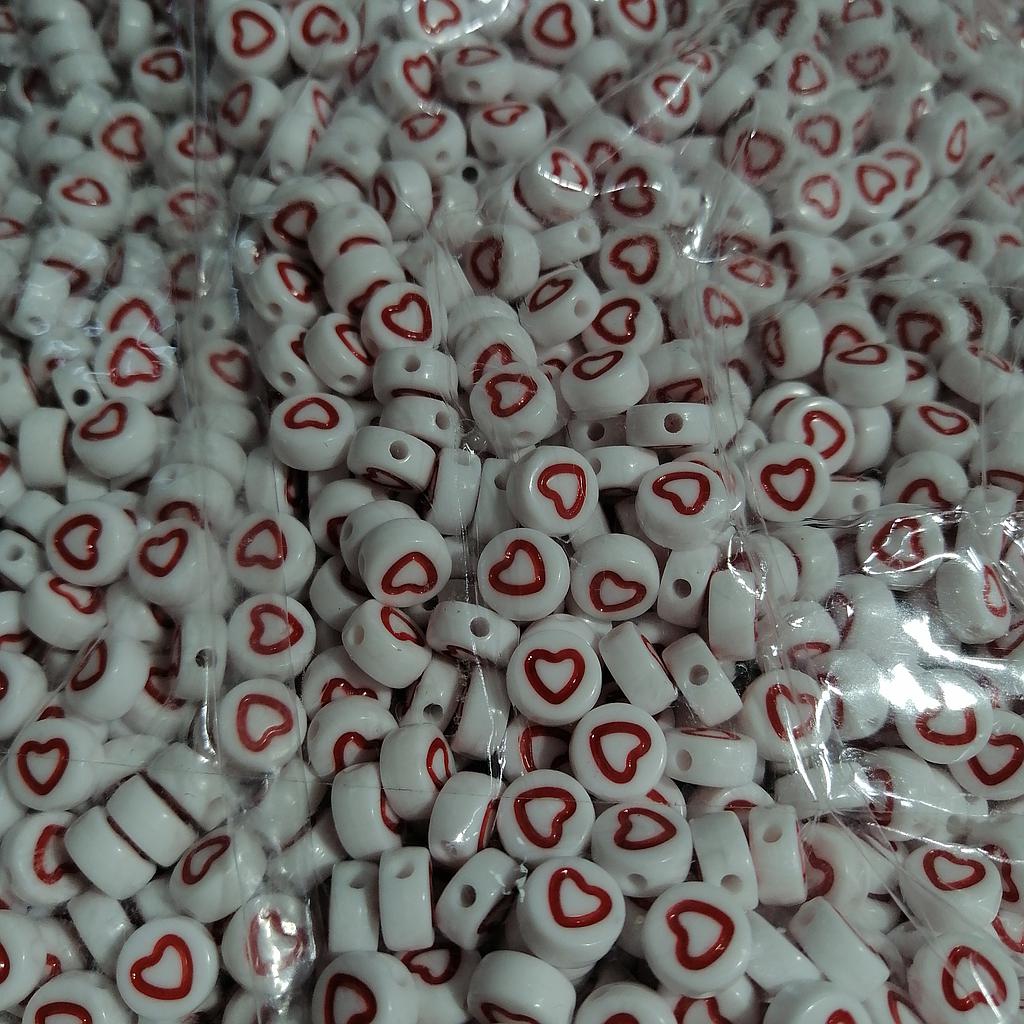 SEPARADORES CORAZON ACRILICO 7X4MM 10GRS