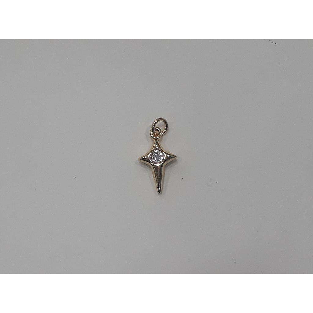 DIJE CRUZ CON CRISTAL MICROCIRCON