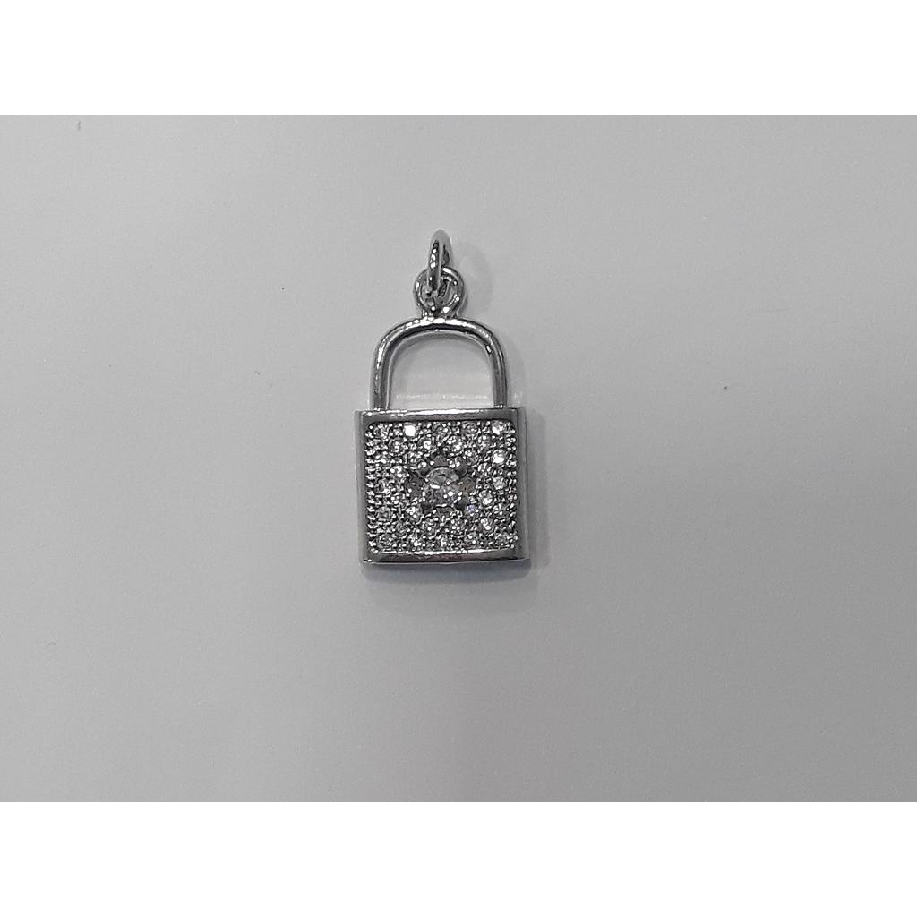 DIJE CANDADO MICROCIRCON