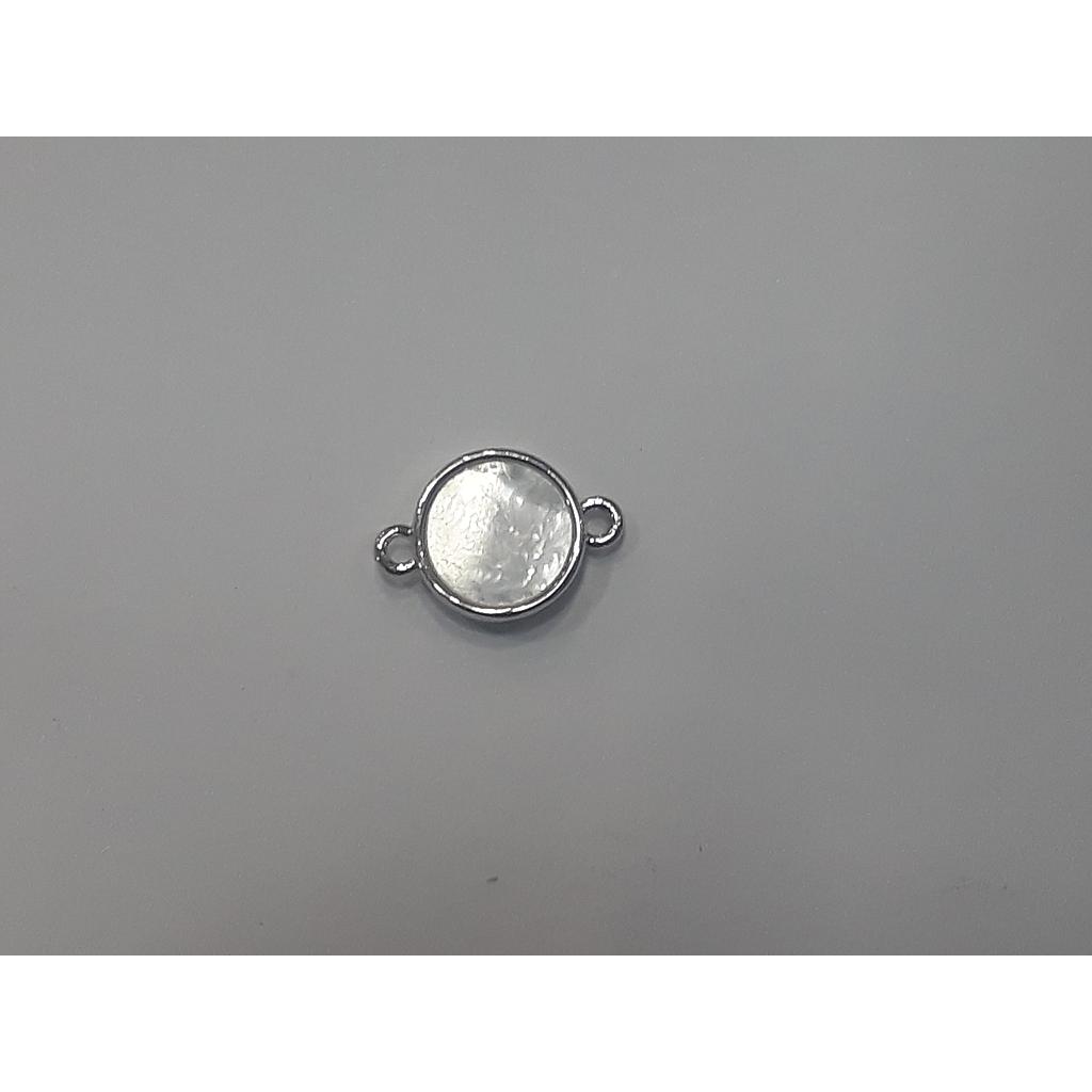 DIJE ELECTROENCHAPADO CON CONCHA NACAR