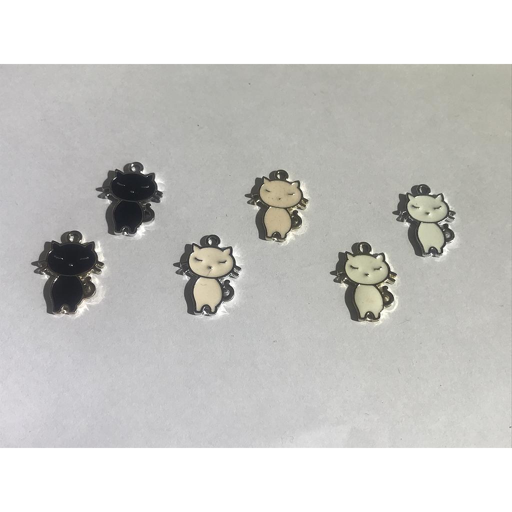 GATO PEWTER CON ENAMEL