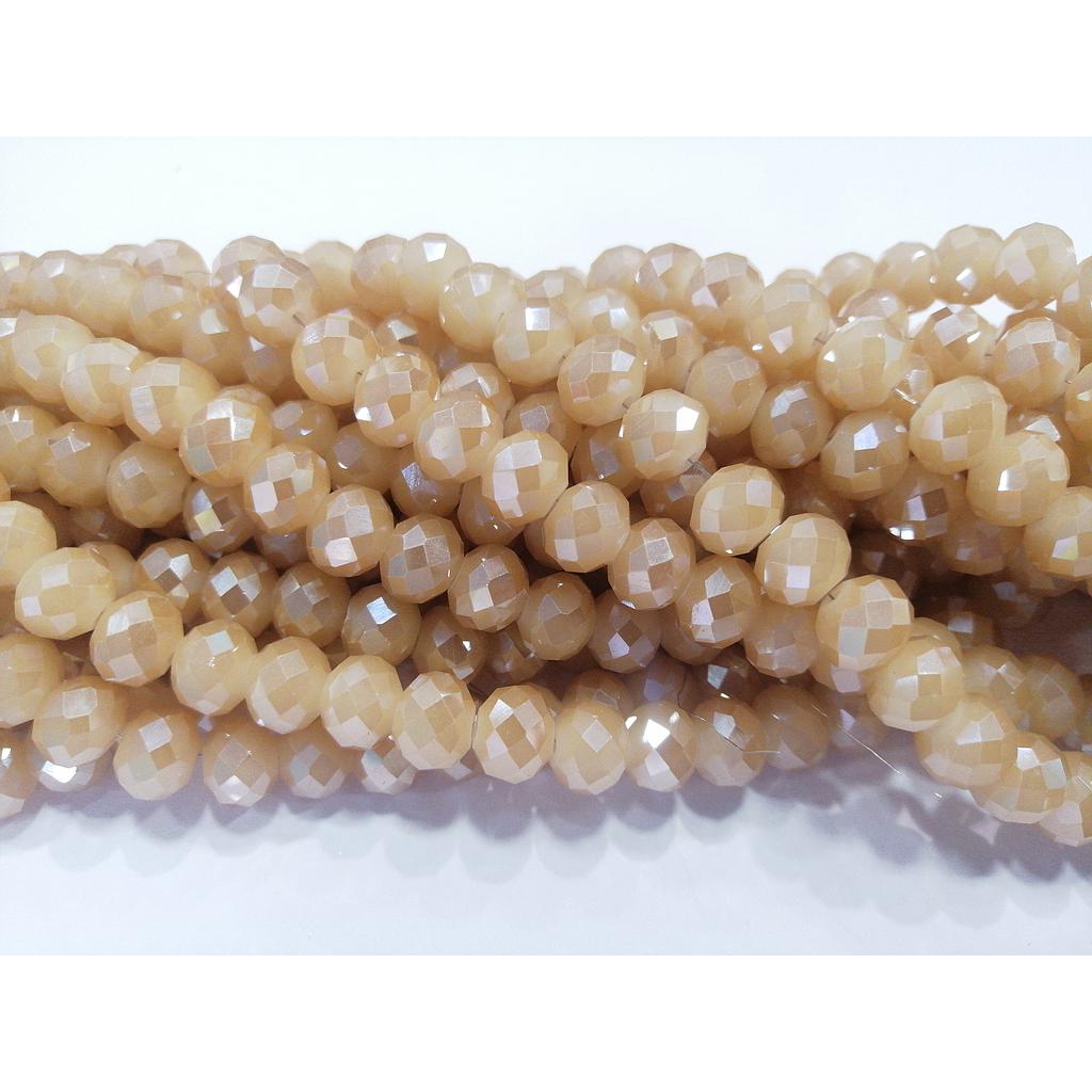 CRISTAL RONDEL CREMA MARFIL 10MM