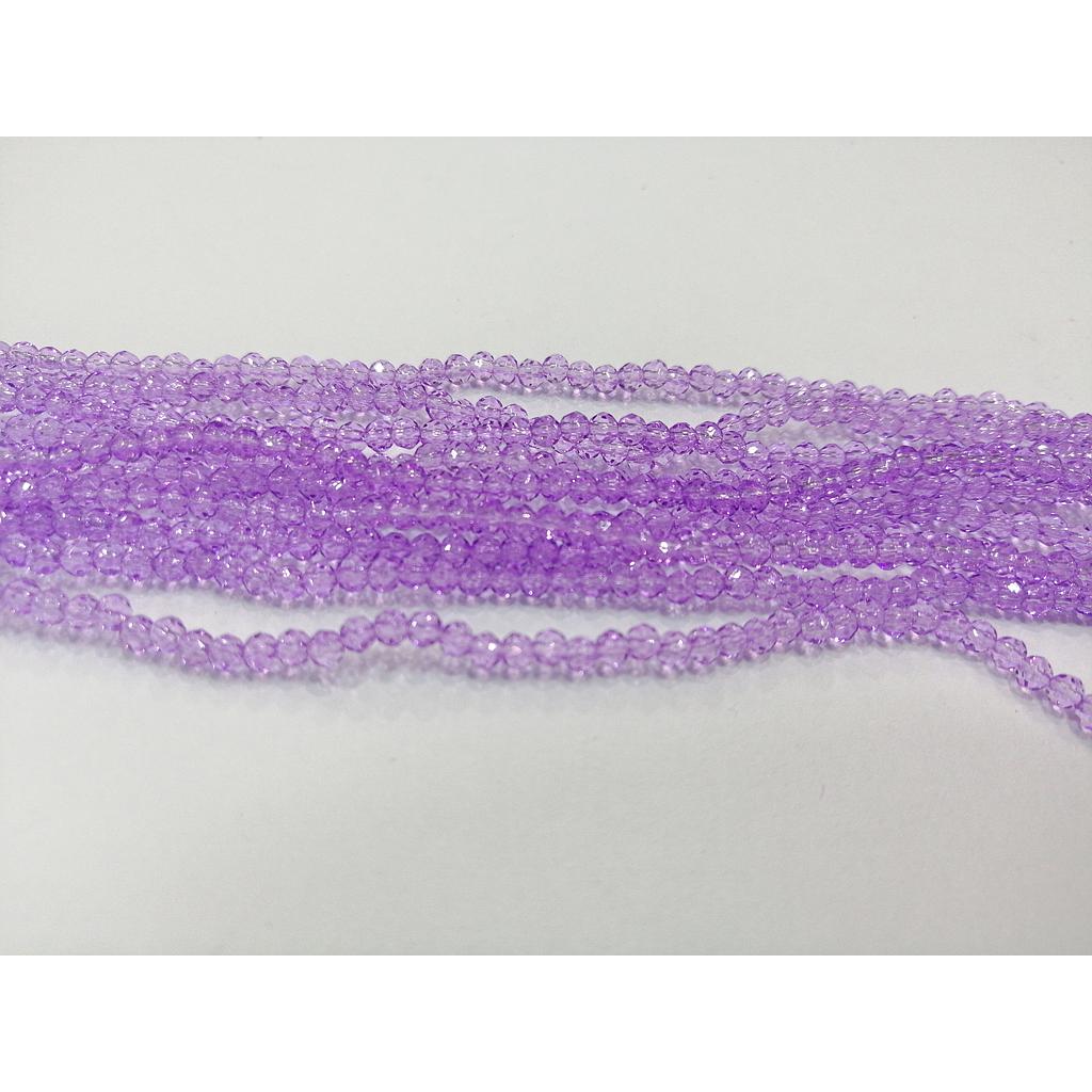 CRISTAL RONDEL MORADO LILA 2MM