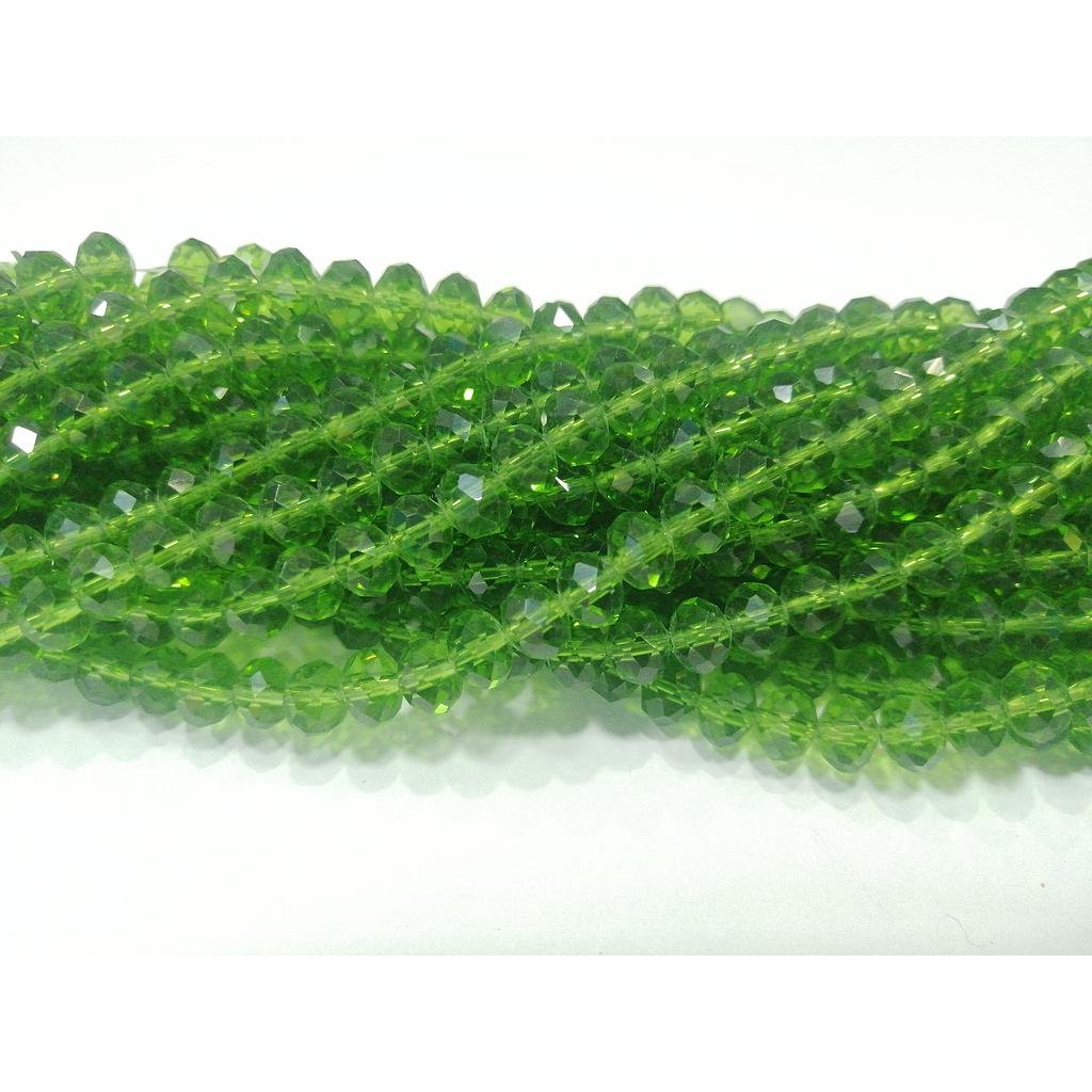 CRISTAL RONDEL VERDE PERA 8MM