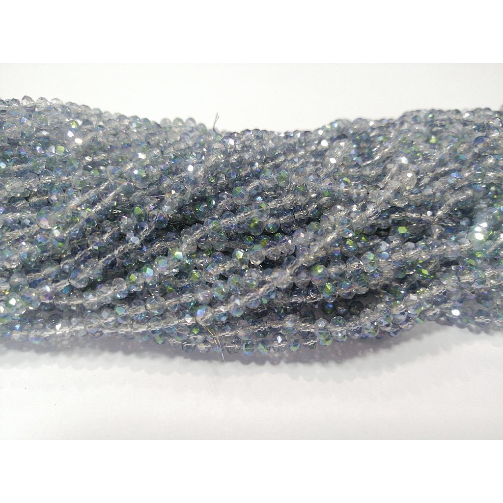 CRISTAL RONDEL AZUL STONE AB 4MM