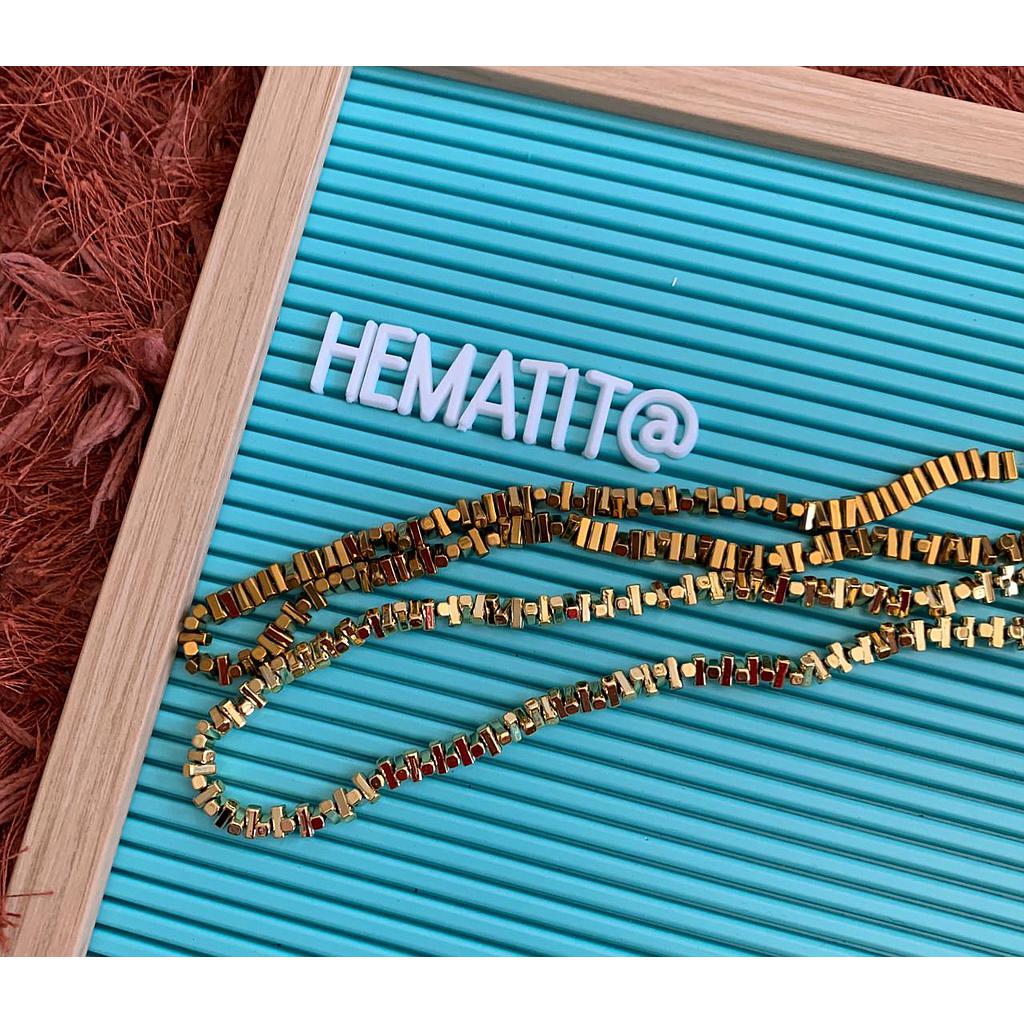 HEMATITA 4X6MM KC GOLD