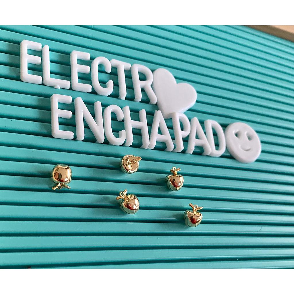 DIJE MANZANA ELECTROENCHAPADO