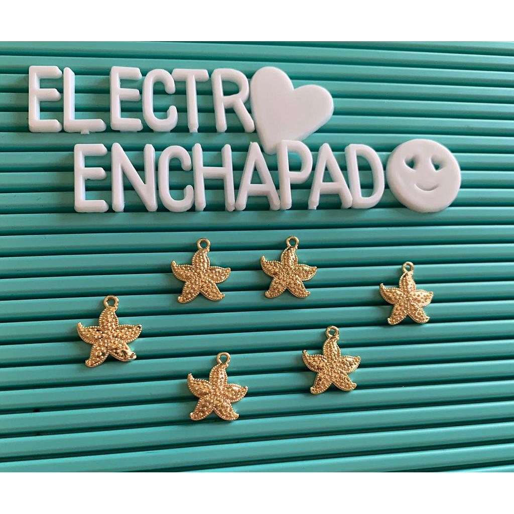 DIJE ESTRELLA DE MAR ELECTROENCHAPADO
