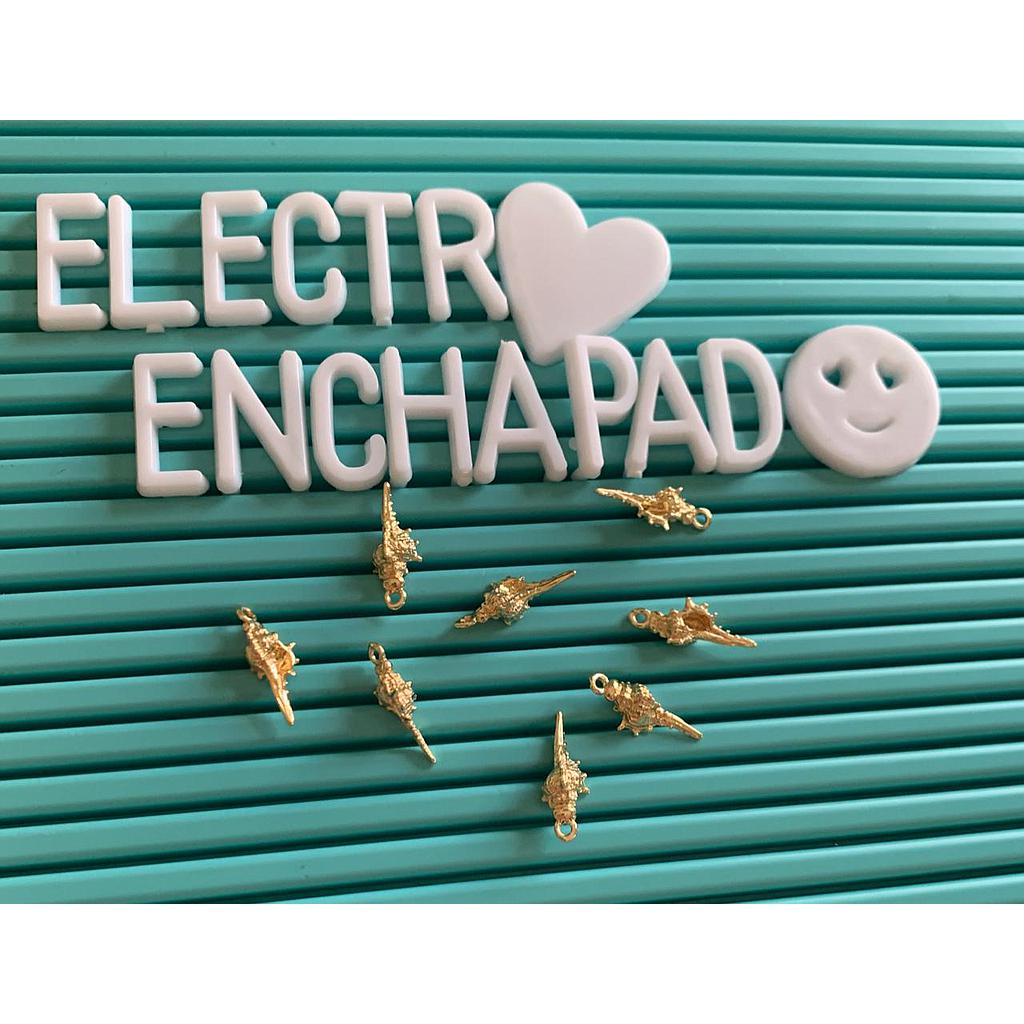 DIJE CARACOL ELECTROENCHAPADO