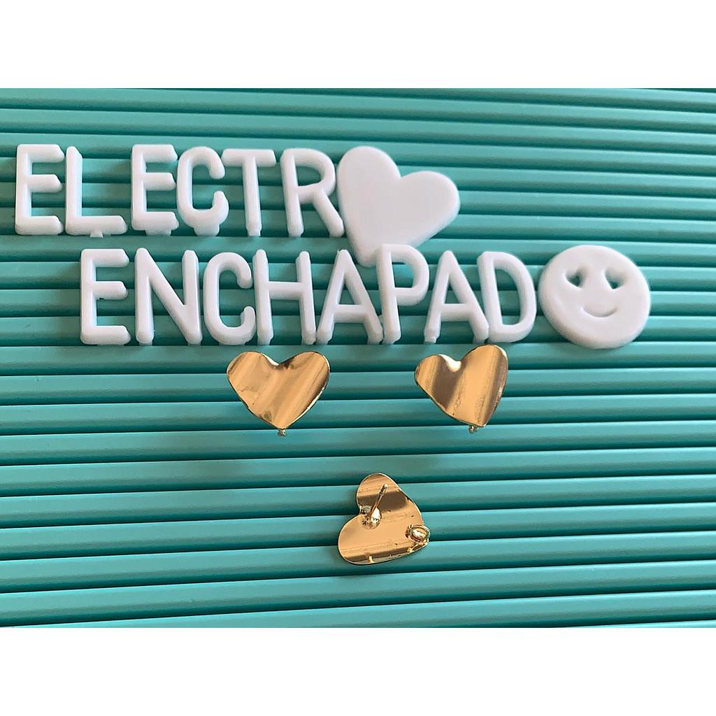 PATENTES DE CORAZON ELECTROENCHAPADO