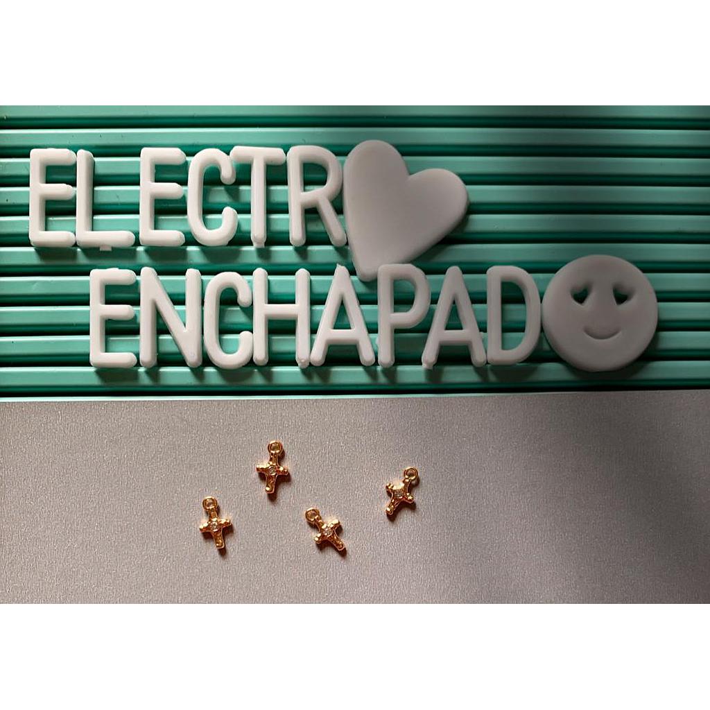 DIJE CRUZ DE ELECTROENCHAPADO