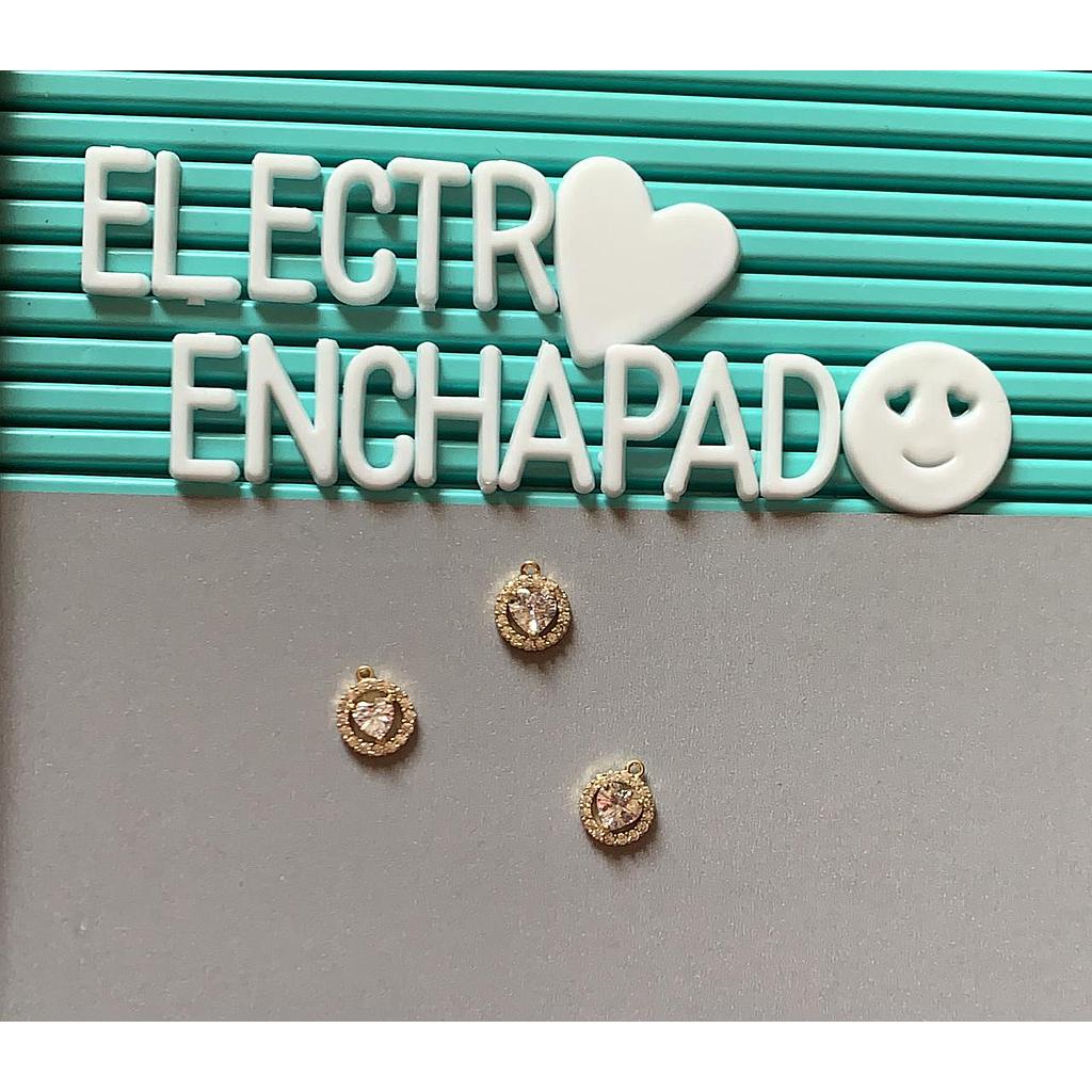 DIJE CORAZON ELECTROENCHAPADO