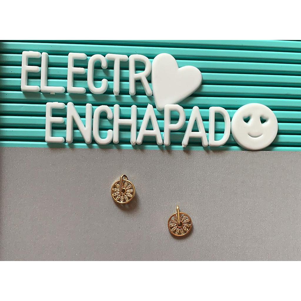 DIJE FLOR ELECTROENCHAPADO