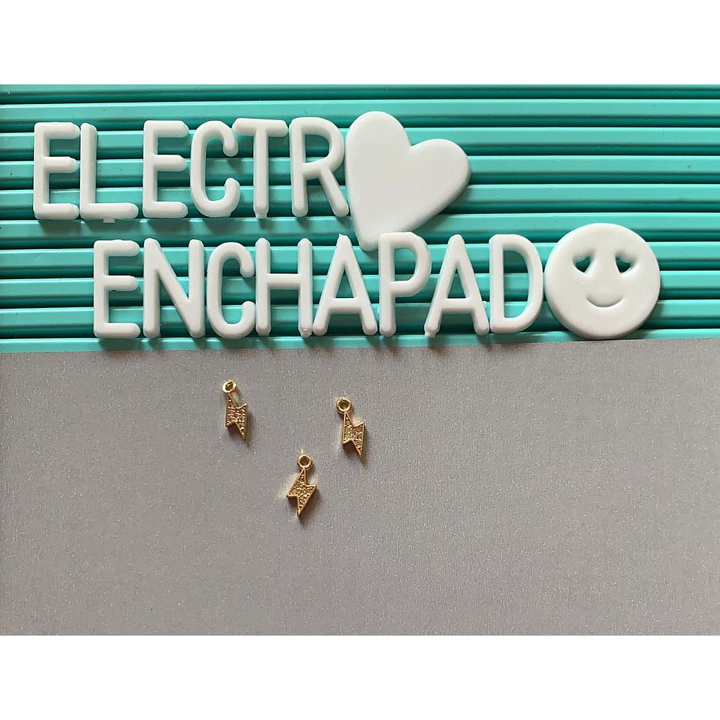 DIJE RAYO ELECTROENCHAPADO