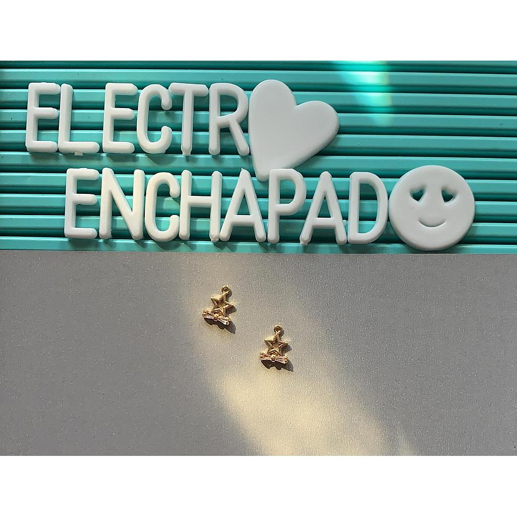 DIJE ESTRELLA FUGAZ ELECTROENCHAPADO